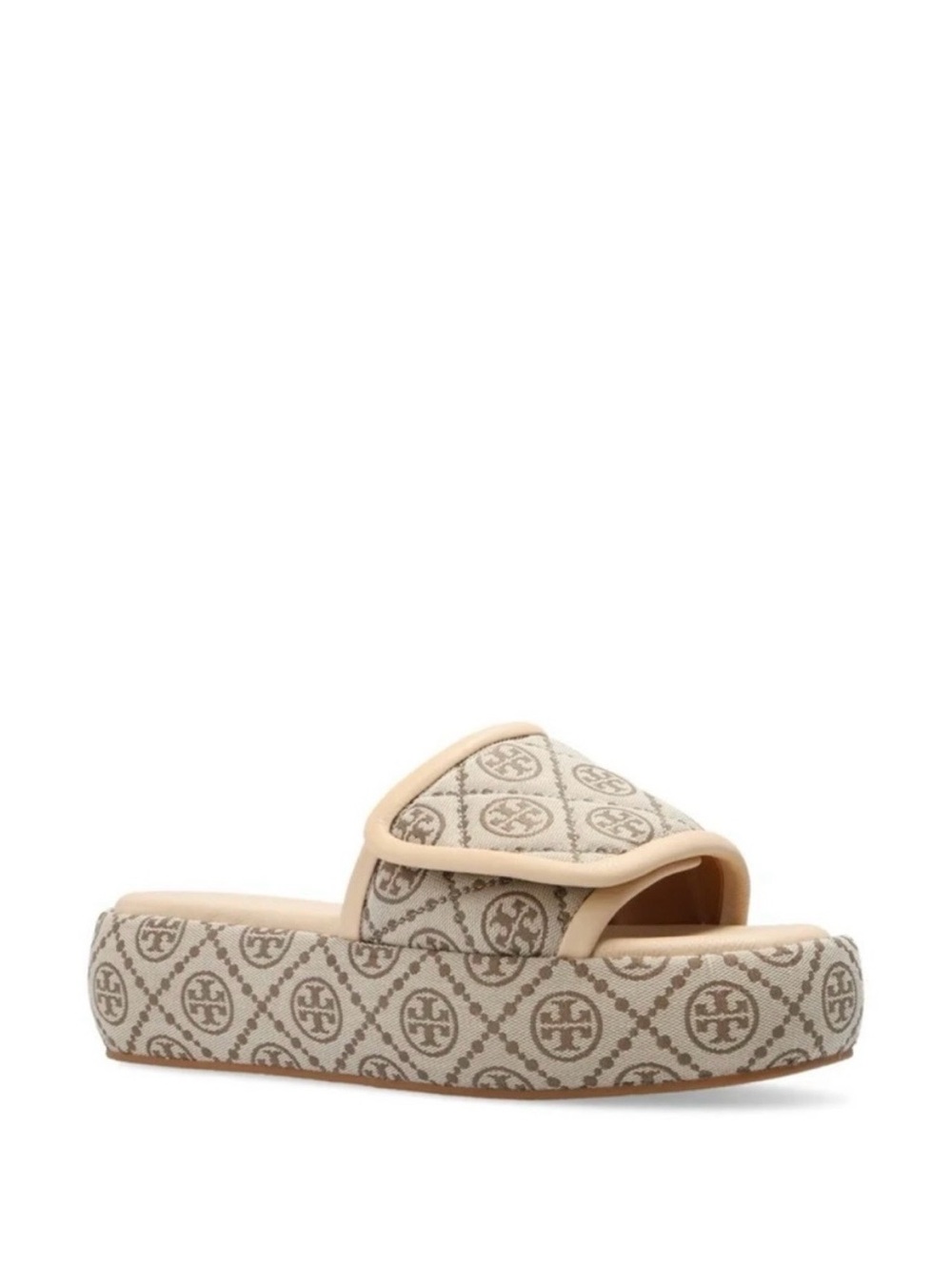 Tory Burch Hazel Logo Jacquard Platform Bubble Slides Sandals